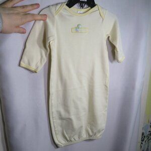 Baby Yellow Swaddle Bunting 100% cotton embroidered elastic bottom